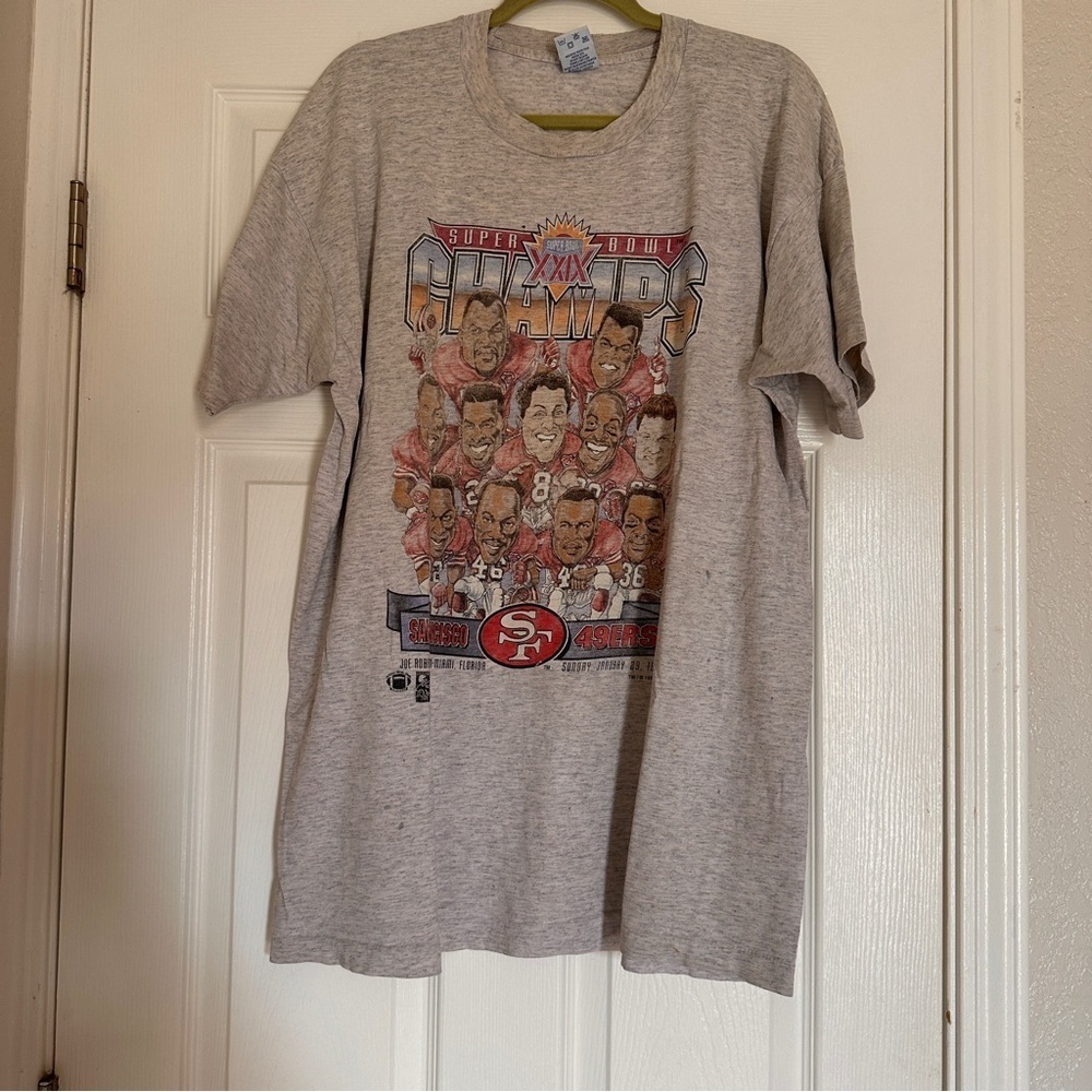 Vintage Super Bowl XXIX Champions Gray T-Shirt